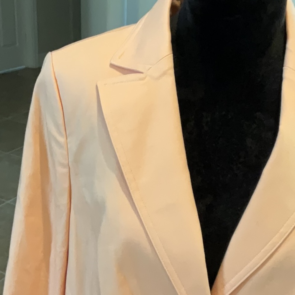 Talbots Pale Orange Two Button Front Jacket, Size… - image 3